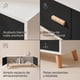 thumbnail image 4 of Rack Tv 100x30x40cm 2 Tiras Hecho Por Melamina Homer Design Negro, 4 of 8