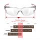 thumbnail image 5 of Gafas de seguridad HTS HUNTERSKY S239 Clear Pink para mujeres y jóvenes, 5 of 9