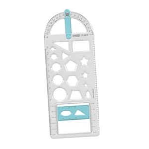 Bothyi - Regla Geométrica Borrador De Medición Transparente Reglas Aptas Para Dibujo Artístico Carpintería 22,3 Cm X 8,7 Cm