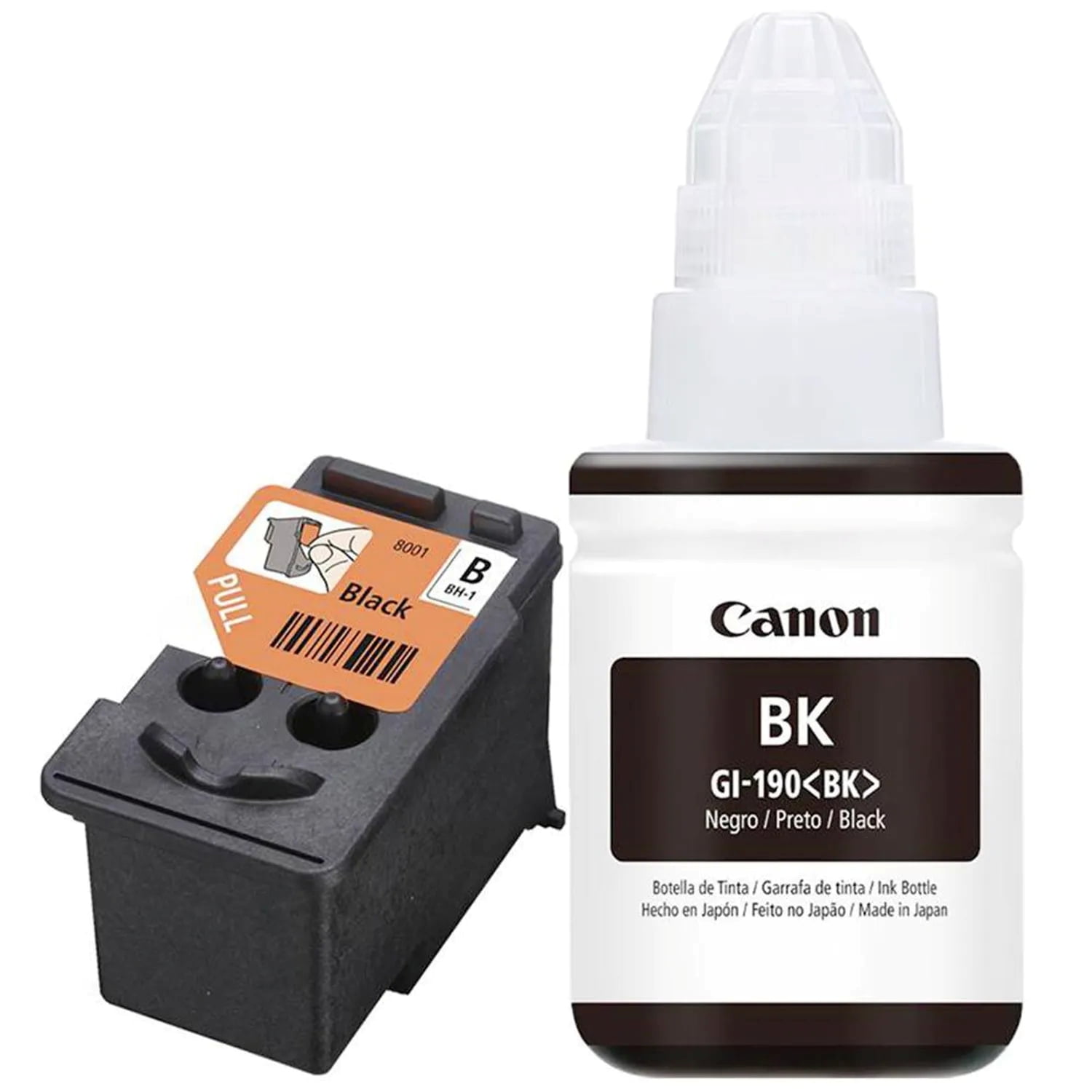 Kit Canon Cabezal Bh1 + Botella De Tinta Gi-190 Negro