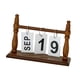 thumbnail image 4 of Calendario de escritorio Calendario de escritorio Pequeño Fácil de usar Accesorios prácticos Decoración de pie Voltear Decoración diaria para estante Café, 4 of 5