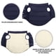 thumbnail image 3 of Chaqueta de invierno cortavientos para perros, abrigo cálido para perros, ropa para mascotas para clima frío con forro polar para perros pequeños, medianos y grandes, azul marino, 3 of 5