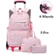 thumbnail image 1 of Rolling School Bags for Girls Backpack Children Waterproof School Backpacks with Wheels Middle School Trolley Luggage Back Pack, 1 of 3