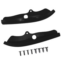 Magideal - 2 Piezas Spoiler Delantero Protector Cubierta Guardabarros Accesorio De Moldeo Material Pp Resistente Adecuado Para Décoración Automotriz Protección Negro