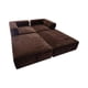 thumbnail image 2 of Sofa Cama Arkos Dos Cuerpos En Felpa Chocolate, 2 of 3