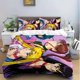 thumbnail image 1 of 3pcs bedding Featuring a Cartoon Design of a Magical Moon Girl Ideal for All Seasons Available in Single, 1 of 1