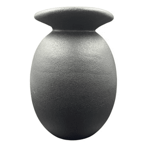 Genérico - Florero Vintage Cerámica Cuello Blanco 11X11X20Cm Negro
