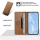 thumbnail image 5 of Funda Tipo Cartera de Cuero Sintético para Samsung Galaxy A06 4G Bloqueo RFID, con Ranuras para Tarjetas y Bolsillo para Efectivo, Cierre Magnético Fuerte Marrón, 5 of 6