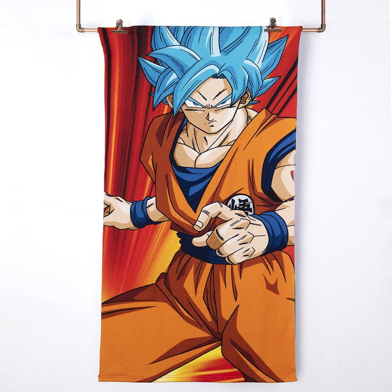 Dragon Ball Z - Toalla Playa C/bolso 70x140+33x42 Dragon Ball Luces