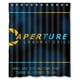 thumbnail image 1 of Cortina de ducha Aperture Science Aperture Laboratories, juego de cortinas de baño con ganchos, tamaño 60 x 72 pulgadas, 1 of 3