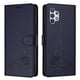 thumbnail image 5 of Funda tipo cartera FOXDOCK para Samsung Galaxy M32 5G con soporte, ranuras, RFID, diseño de gato, 5 of 5