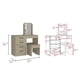 thumbnail image 3 of Mueble De Tocador Kaia 4 Cajones Rovere Y Blanco Con Silla 126x100x42 Cm, 3 of 3