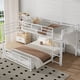 thumbnail image 1 of L-shaped Metal Twin over Full Size Bunk Bed, White, 1 of 3