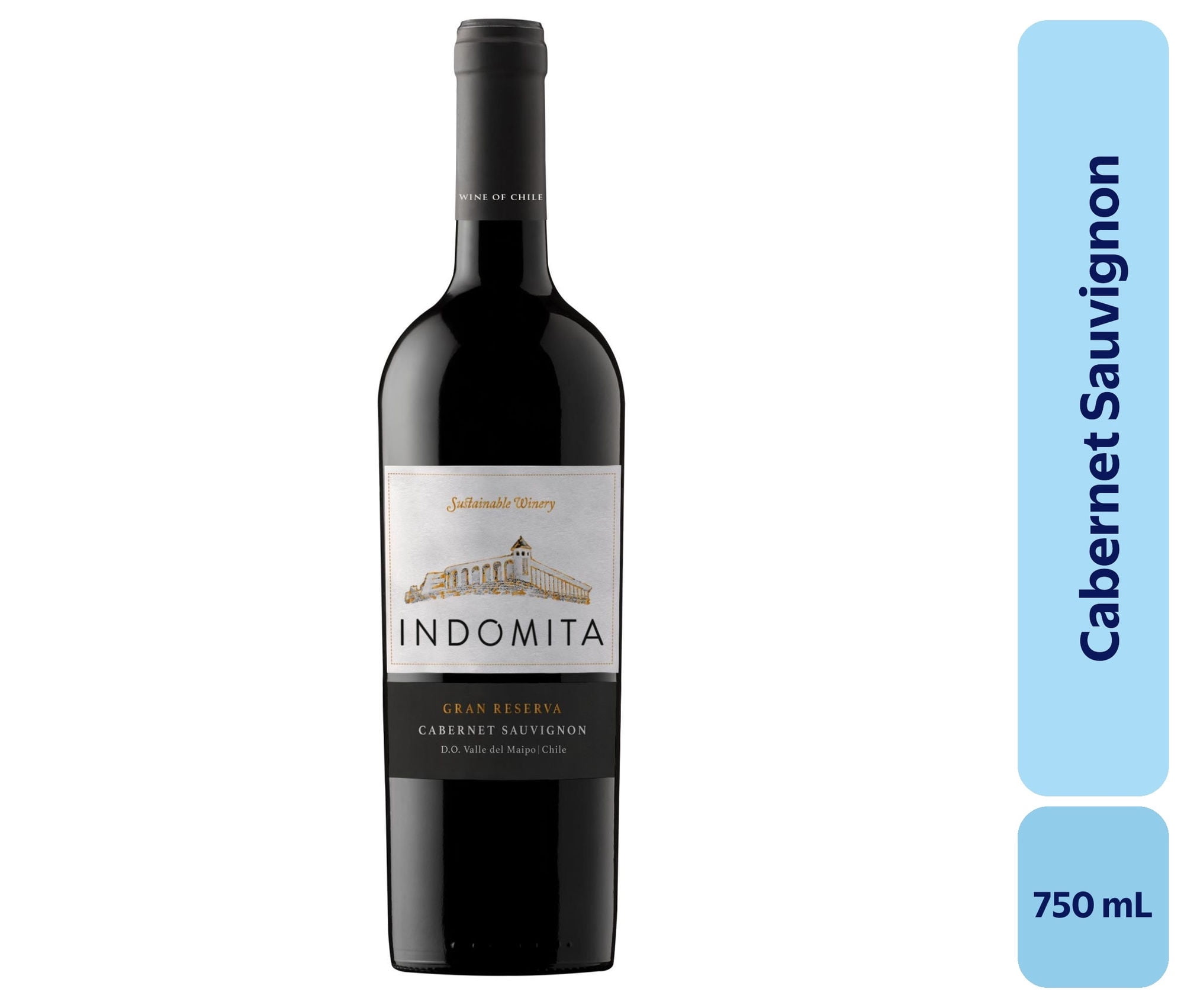 Vino Cabernet Sauvignon Botella 750 mL Indomita