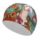thumbnail image 1 of Es un mundo grande grande Gorro de Natación de Licra, Gorro de Baño de Tela Cómoda, Gorro Elástico Antideslizante para Hombres, Mujeres y Niños, 1 of 6