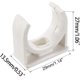 thumbnail image 3 of Pinzas para tubos de agua de PVC en forma de U de 25 mm (40 unidades), color blanco, 3 of 9