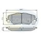 thumbnail image 2 of Pastillas Freno para auto Toyota Corolla 2012-2020 Delantero, 2 of 3