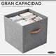 thumbnail image 4 of Pack 3 Cajas Cubo Organizador Plegable Tela Closet Ropa Etc, 4 of 10