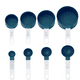 thumbnail image 3 of Set 8pzs Tazas y Cucharas Medidoras Silicona Azul FTA, 3 of 3