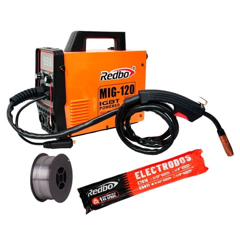 Redbo - Pack Mig 120 Con Alambre Flux Con Electrodos