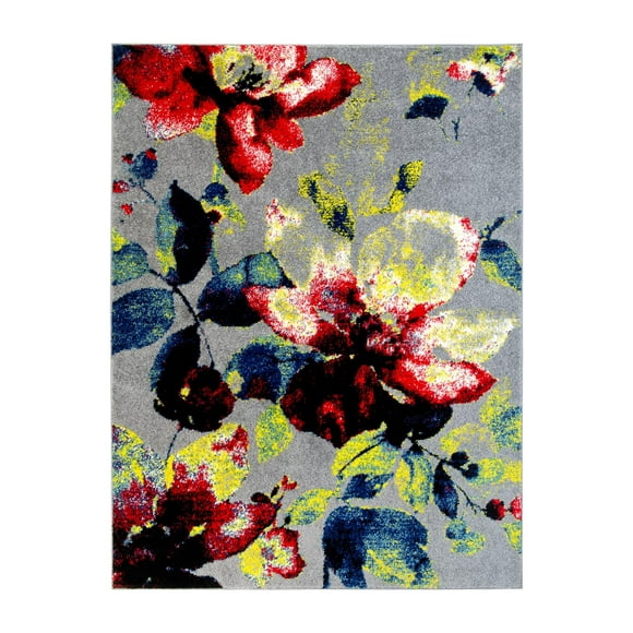 Alfombra Moderna 11x11 cm Polipropileno Gris Antideslizante