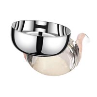 Magideal - Cuenco De Acero Inoxidable Para Comida, Cacerola Para Catering, Cesta De Almacenamiento De Alimentos, Servidor De Cena, Tazón De Cereales, Buffet Para