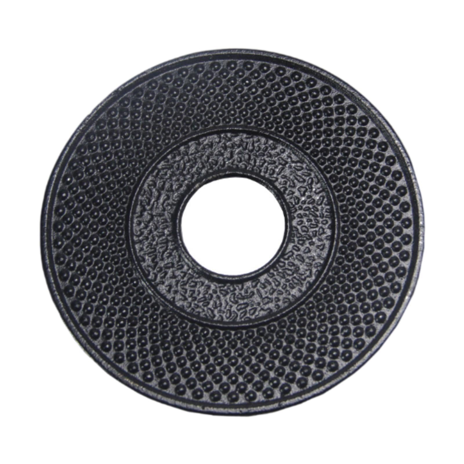 Magideal - Salvamanteles De Hierro Fundido De 5,2 Pulgadas De Diámetro Para Decoración De Mesa, Cojín Para Taza, Almohadilla Aislante Térmica Para Tetera, Tapete