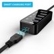 thumbnail image 4 of Hub USB 3.0 atolla de 4 puertos Super Speed con 1 puerto de carga, 4 of 7