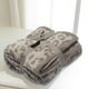 thumbnail image 4 of Manta de lana de medio terciopelo Manta de punto con estampado de leopardo para niños Manta de punto con forro polar Manta descalza con estampado de leopardo Manta de ensueño, 4 of 5