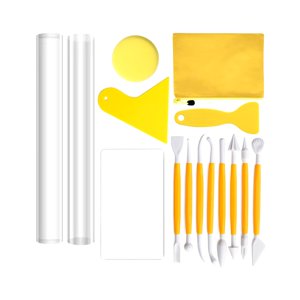 Bothyi - Herramientas De Corte De Arcilla Polimérica Raspador Hecho A Mano Rodillo De Arcilla Acrílica Para Esculpir 15 Piezas