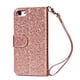 thumbnail image 3 of Funda para FOXDOCK Elegante funda iPhone SE 2022/SE 2020 Glitter con cremallera-Ideal para el uso diario, 3 of 5