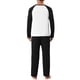thumbnail image 3 of Conjunto de Pijama de 2 Piezas para Hombre INSPIRE CHIC Camiseta de Dormir con Cuello Redondo y Manga Raglán & Pantalones de Descanso XL Negro, 3 of 6