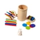 thumbnail image 3 of Palos de clasificación de colores, tazas de clasificación, juguetes Montessori para niños pequeños, palo de equilibrio de madera, juguetes a juego par 16 varillas 10 discos, 3 of 5