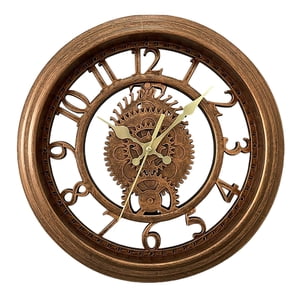 Bothyi - Reloj De Pared De Estilo Retro, Arte De Pared Con Pilas Para Colgar En La Pared, Cocina, Cobre Antiguo