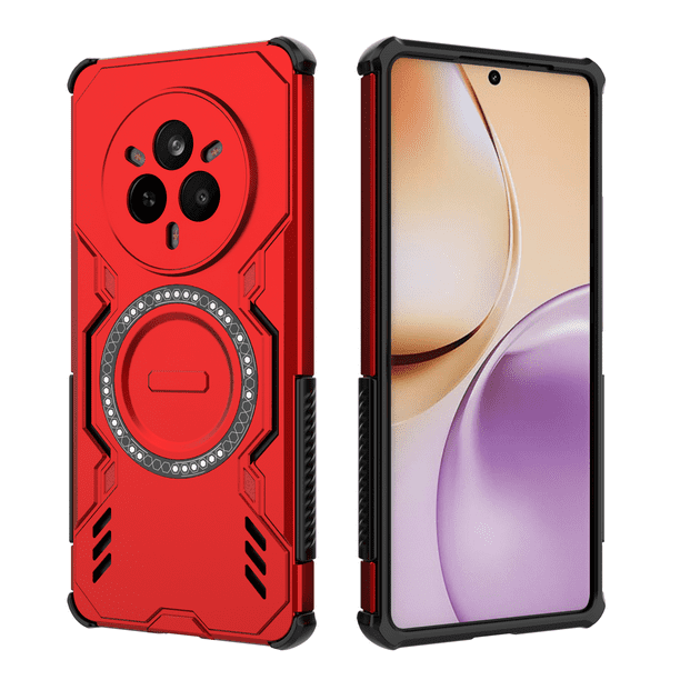 Funda FOXDOCK para Realme 14 Pro 5G , magnética, resistente a golpes, con soporte, unisex, carga inalámbrica
