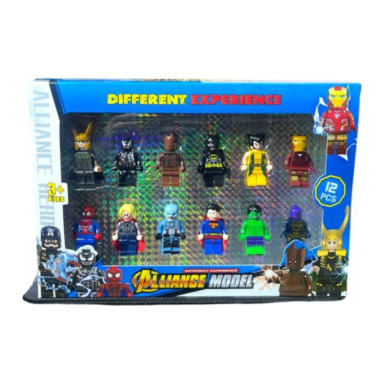 Genérico - Juguete Set 12 Figuras 7cm Avengers Bloques Infantil