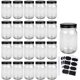 thumbnail image 1 of Frascos de vidrio QAPPDA de 350 ml con tapa para encurtidos, paquete de 20, 1 of 7