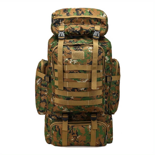 Military Tactical Backpack, Large Capacity Outdoor Hikingbag, Camouflage Backpack For Camping Traveling