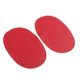 thumbnail image 3 of Par De Rodilleras Cosidas Ovaladas De Cuero PU Rojo, 3 of 3