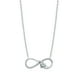 thumbnail image 1 of Collar HESHPAWS S925 Plata Pura Corazón Zirconia Blanco, 1 of 3