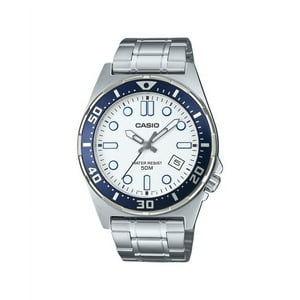 Reloj Casio Standard Analog Stainless Steel White Dial Quartz Mtd-135D-7Av Men'S Watch