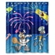 thumbnail image 1 of Cortina de ducha de la película Bob Esponja, juego de cortina de baño con ganchos, tamaño 60 x 72 pulgadas, 1 of 3