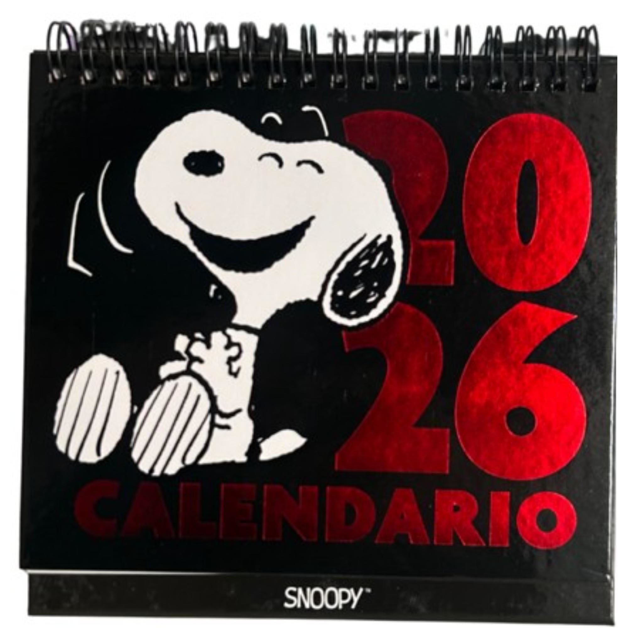 Calendario Sobremesa Snoopy 2026 Mooving