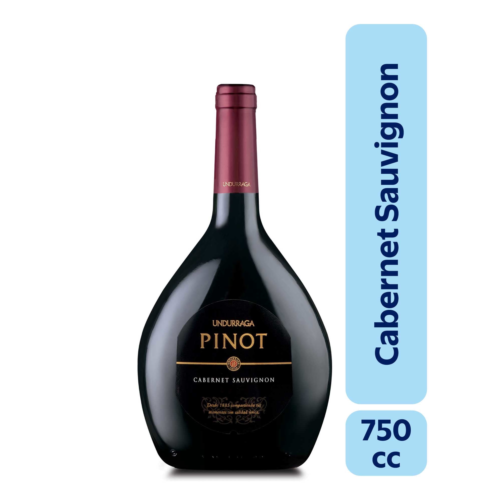 Vino Tinto Cabernet Sauvignon Pinot Botella 750 ml Undurraga