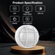 thumbnail image 2 of Aplique Bulkhead LED Redondo Blanco de 8 in, 15 W y 1500 lm, Pack de 2, 2 of 2