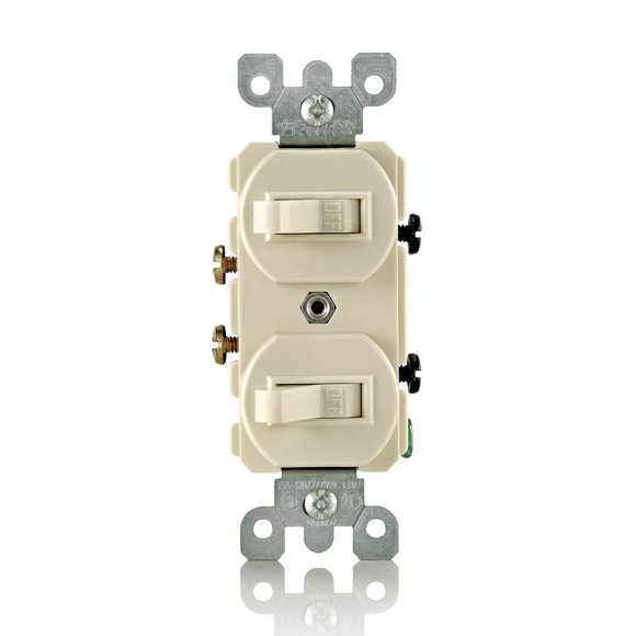 Interruptor Leviton 15A 120/277V Dúplex 5224-2I Marfil