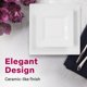 thumbnail image 4 of Platos desechables Aya White Square de 60 quilates para Navidad, 4 of 7