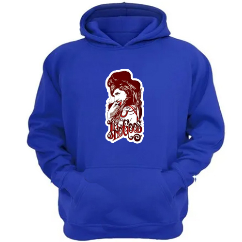 Genérico - Polerón Canguro Amy Winehouse Azul Talla M Unisex