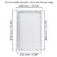 thumbnail image 3 of Panel de acceso para fontanería HVAC OV de 25 x 40 cm, plástico ABS blanco, 3 of 7