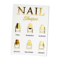 Magideal - Soporte De Exhibición De Tablero De Exhibición De Punta De Uñas, Soporte De Exhibición De Punta De Uñas Postizas Acrílicas Diy, Soporte De Exhibición 19Cm X 265Cm X 2Mm